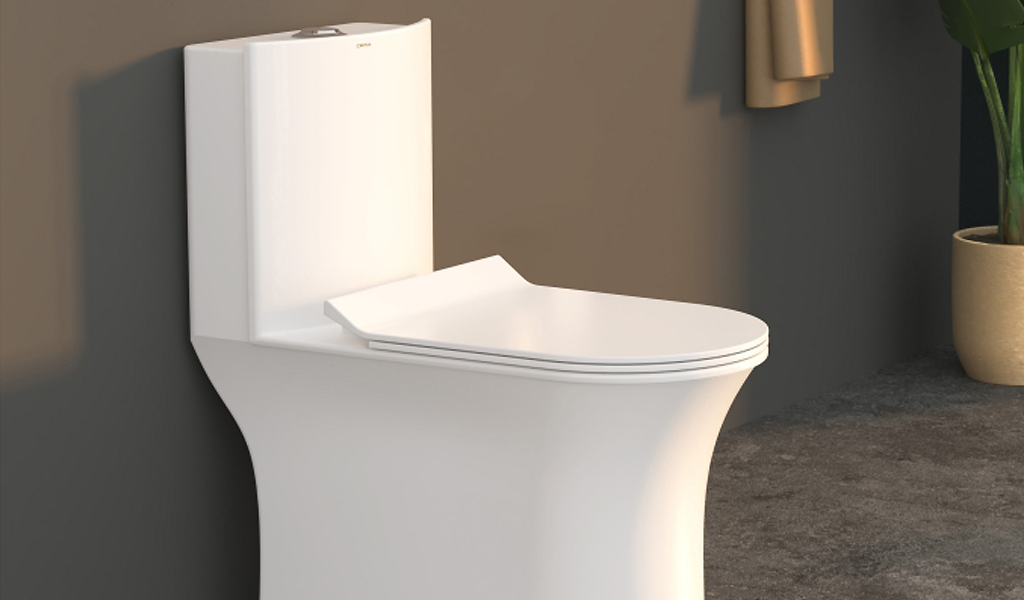 Cera: Carlite One-Piece EWC - with slim Soft close Seat Cover 