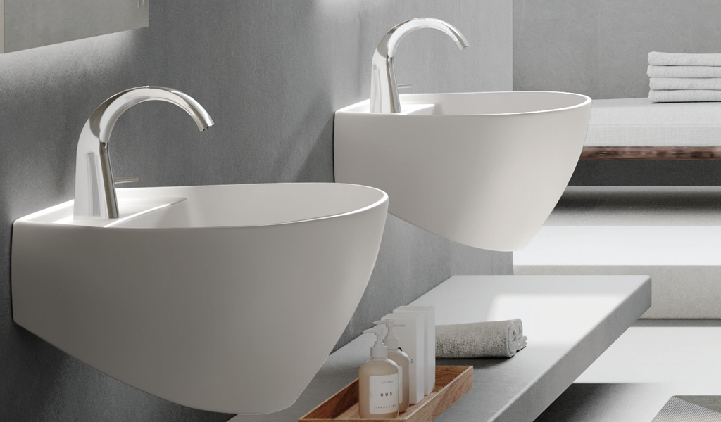Jaquar: Arc - Wall Hung Washbasin, Stylish Design with Round Shape