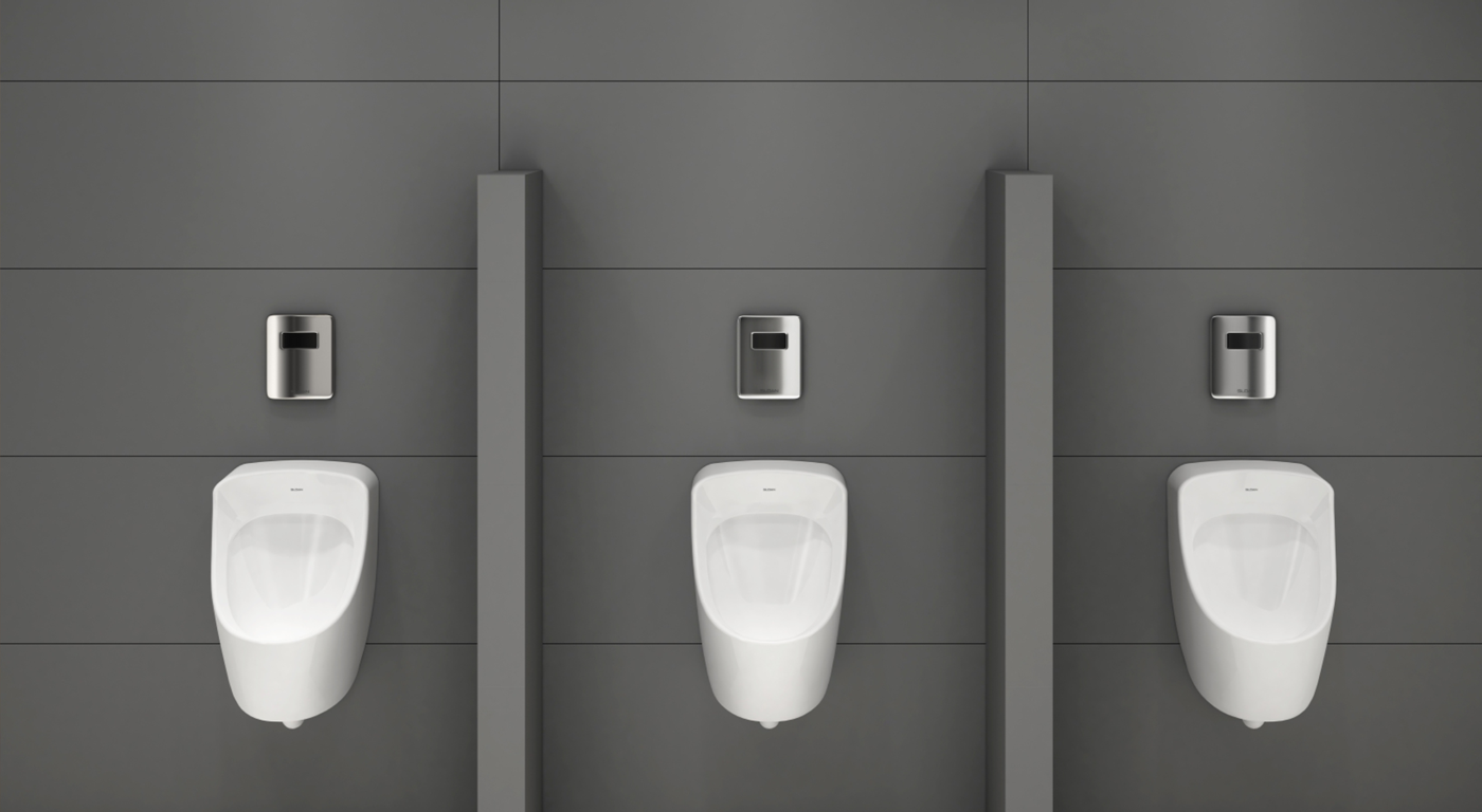 Sloan: Concealed Urinal Flush Valve - Water saving with every flush.
