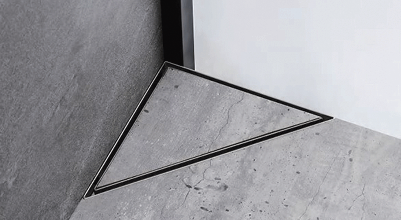Auga - Triangle Shower Drains.